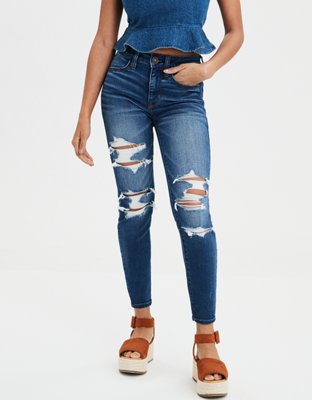 AE Ne(X)t Level HighWaisted Jegging, Blue Tides