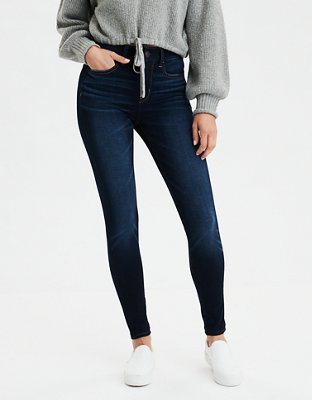 Lexie Shop - AE Dream Jean Jegging (Jeanနဲ့ jegging ပုံရောစပ်ချုပ်) Super  Indigo $49