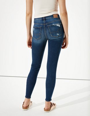 Женские джинсы American Eagle AE Ne(x)t Level Ripped High-Waisted Jegging — фото 2