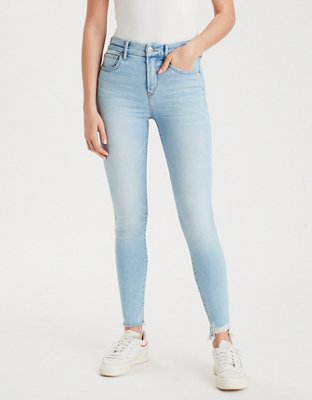 AE Denim X Hi-Rise Jegging  American eagle ripped jeans, Cute