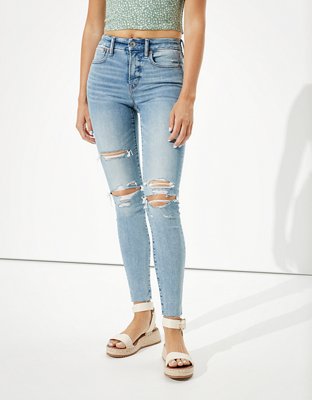 womens ripped jeans american eagle