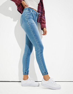 Женские джинсы American Eagle AE Ne(x)t Level Soft Knit High-Waisted Jegging Jogger — фото 4