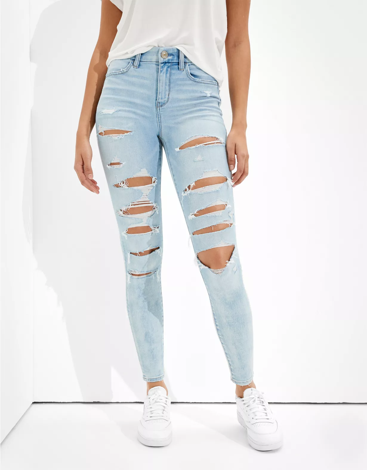 AE Forever Soft Ripped High-Waisted Jegging