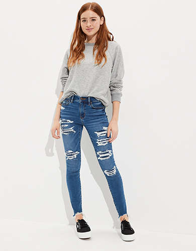 AE Ne(x)t Level Soft Knit Patched High-Waisted Jegging