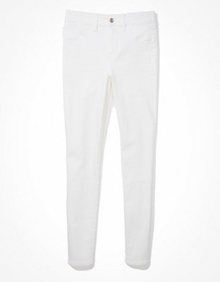 UNIQLO Ultra Stretch White Skinny Jeans/Jeggings - Depop