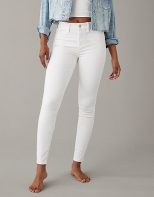 Women's High Waisted Jeggings - A New Day™ White L : Target