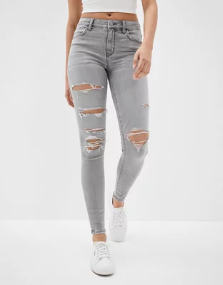 ripped jeans high waisted skinny