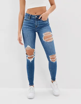 diepte Azië Inefficiënt AE Real Good Upcycled Ne(x)t Level Ripped High-Waisted Jegging