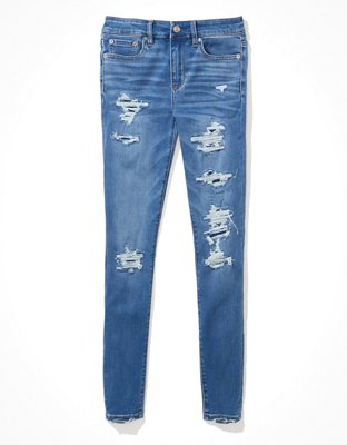 Женские джинсы American Eagle AE Next Level Patched High-Waisted Jegging — фото 3