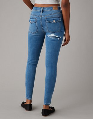Женские джинсы American Eagle AE Next Level Patched High-Waisted Jegging — фото 2