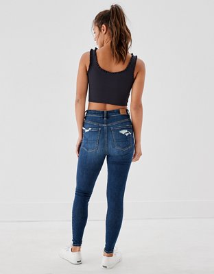 Женские джинсы American Eagle AE Ne(x)t Level Patched High V-Rise Jegging — фото 2