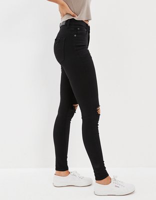 Женские джинсы American Eagle AE Next Level Ripped High V-Rise Jegging — фото 4