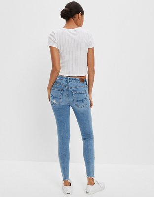 AE Lu(x)e Jegging Cintura Alta con Rasgados