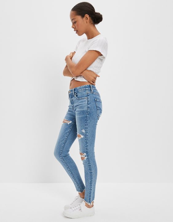 AE Luxe Ripped High-Waisted Jegging