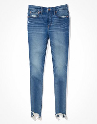 Женские джинсы American Eagle AE Luxe Distressed High-Waisted Jegging — фото 3