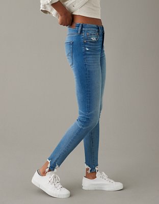 AE Luxe Distressed High-Waisted Jegging