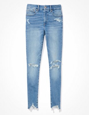 American Eagle Super Stretch Distressed Jegging Crop Jeans- Size 0 (In –  The Saved Collection