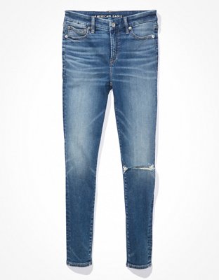 Женские джинсы American Eagle AE Luxe Ripped High V-Rise Jegging — фото 3