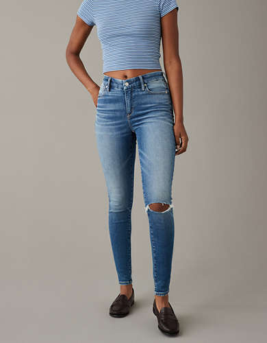 AE High-Waisted Jegging Ripped Luxe