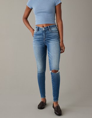 AE Next Level Curvy Patched High-Waisted Jegging