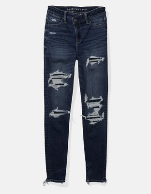 Pantalón American Eagle Ne(x)t Level Curvy Jegging Rasgados