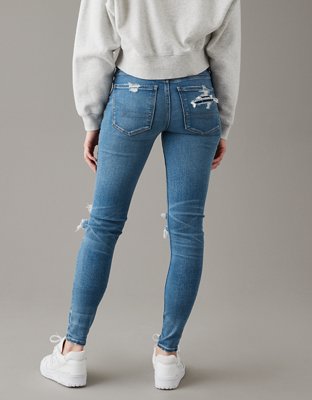 Женские джинсы American Eagle AE Next Level Ripped High-Waisted Jegging — фото 2