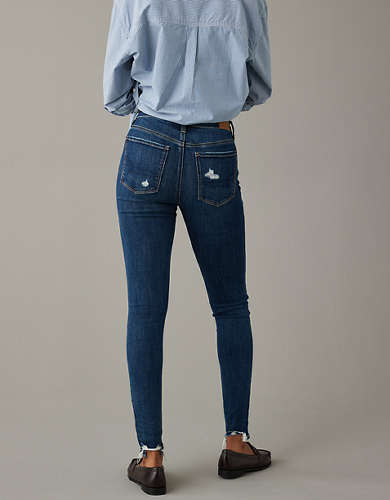 AE Next Level High-Waisted Patched Jegging