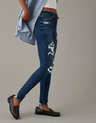 AE Next Level High-Waisted Patched Jegging