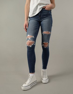 AE Next Level High-Waisted Ripped Jegging