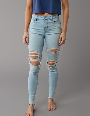 AE Next Level High-Waisted Ripped Jegging