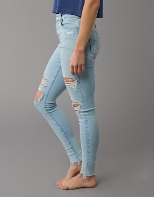 AE Next Level High-Waisted Ripped Jegging