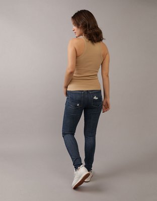 AE Next Level Curvy High-Waisted RIpped Jegging