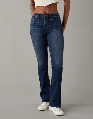 Basic Blue Jeans – American Eagle feminino jeans rasgado de cintura baixa  Tomgirl US 20 REGULAR azul - Summer Fashion