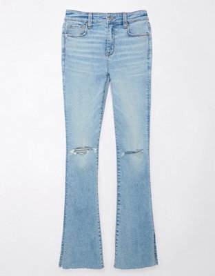 AE Next Level Skinny Kick Jean Cintura Alta con Rasgados