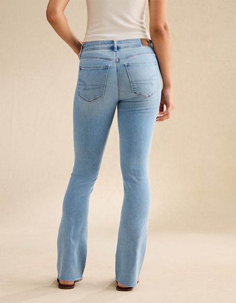 Женские джинсы American Eagle AE High-Waisted Skinny Kick Boot Jean