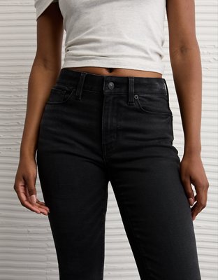 【black】New York High-Waisted Jeans (25) AE High-Waisted Skinny Kick Jean | American Eagle