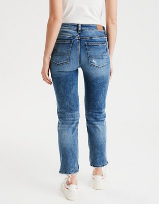Женские джинсы American Eagle AE Ripped Slim Straight Jean — фото 2
