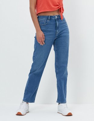 Ae Stretch Mom Straight Jean