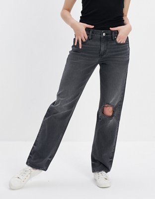 AE Stretch High-Waisted Straight Jean