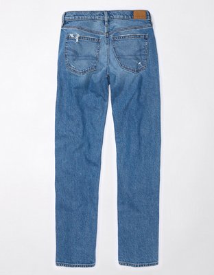 AE x The Ziegler Sisters Stretch High-Waisted Relaxed Straight Jean