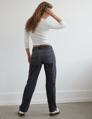 Женские джинсы American Eagle AE x The Ziegler Sisters Stretch High-Waisted Relaxed Straight Jean — фото 5