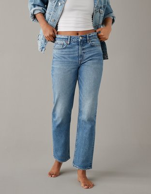 STRAIGHT HIGH RISE JEANS