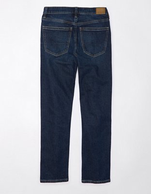 AE Straight Jean Stretch Hasta el Tobillo Cintura Super Alta