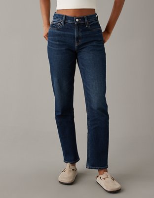Super High Waisted Stretchy Skinny Jeans - Navy Blue Denim –