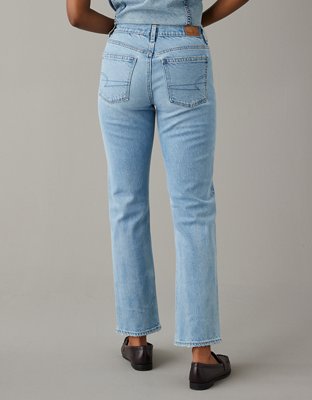 Женские джинсы American Eagle AE Stretch Super High-Waisted Ankle Straight Jean — фото 2