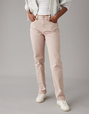 AE Stretch Super High-Waisted Ankle Straight Jean