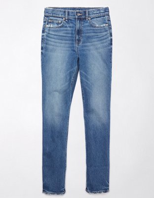 Женские джинсы American Eagle AE Stretch Super High-Waisted Straight Jean — фото 4