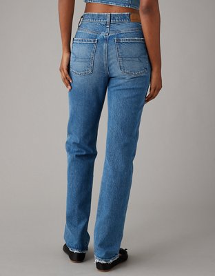 Женские джинсы American Eagle AE Stretch Super High-Waisted Straight Jean — фото 3