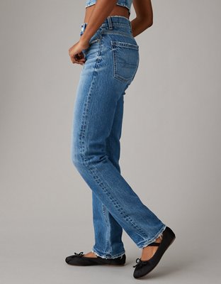 Женские джинсы American Eagle AE Stretch Super High-Waisted Straight Jean — фото 2