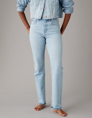 high rise stretch jeans